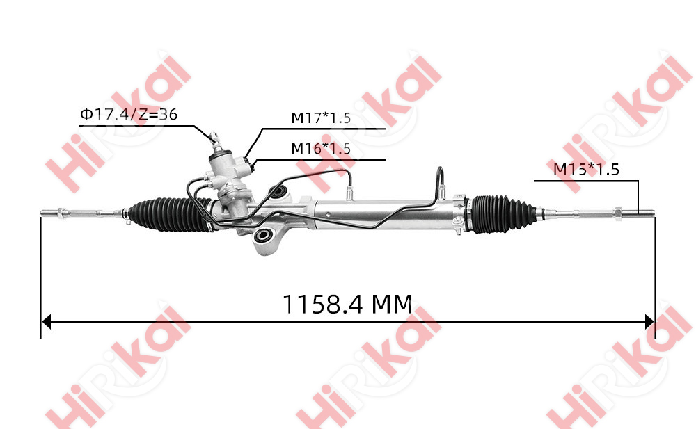 Power Steering Gear Box Assembly LHD for TOYOTA SHORT NEW HIACE 4×2 KDH200 44200-26480