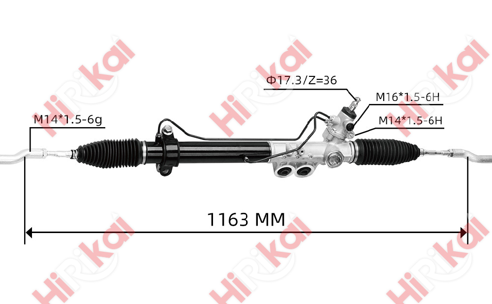 Hydraulic Power Steering Rack and Pinion for LHD NAVARA D40 2004- FRONTIER 49001-JR810